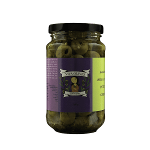 Viva Olives - 380g Pitted Herb and Spice Green Olives